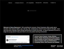 Tablet Screenshot of danceexpressionny.com